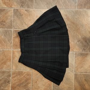 Flynn O'Hara blackwatch plaid wrap uniform skirt